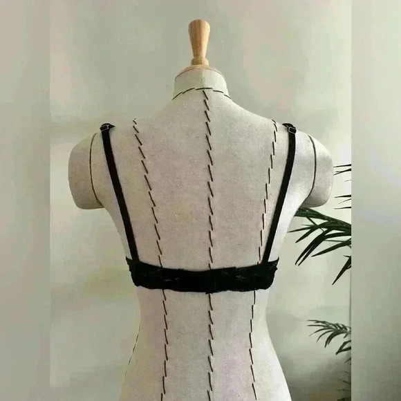 Intimissimi Black Lace Padded Bra Golden Shimmer - Size 32 A/B - Picture 3 of 9